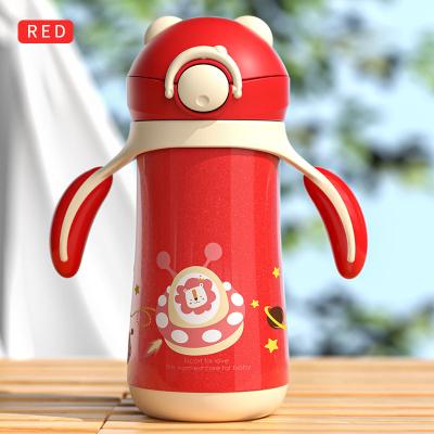 China 60mm Kids Insulation Baby Water Cup 316 Stainless Steel Straw Cup Drinking Insulated Milk Bottle Washable With A Straw360ml for sale