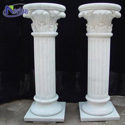 China Roman Column Decorative House Pillars Solid Modern Marble Designs NTMH-089Y for sale