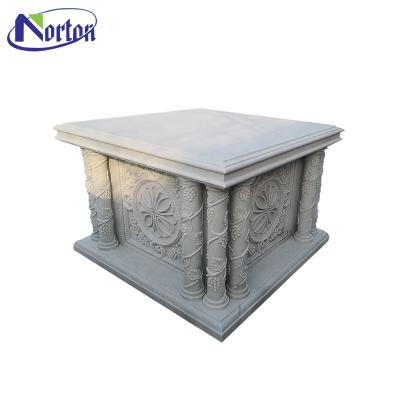 China Modern Modern Home Decoration Hand Carved Altar White Marble Table Chinese Church Manufacturers for sale