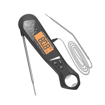 China Easy Operation Meat Thermometers Dual Probe Instant Read Food Thermometer With Alarm Backlight Calibration Digital Bottle Opener Thermometer for sale