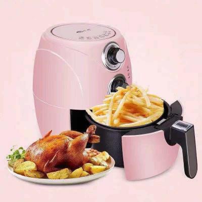 China Hotel 5L Household Multifunctional Electric Air Hot Air Fryer Pink Oven Oil-free Fryer JC-AF-012 for sale