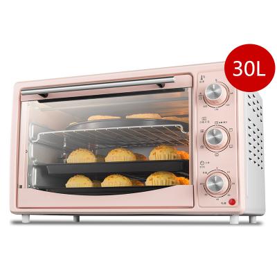 China Eco-friendly 30L red-pink electric household cake pizza oven multifunctional baking price JC-EO-018 for sale