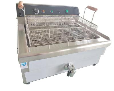 China Hotels Commercial Electric Kitchen Equipment Deep Fried Chicken Deep Fryer With 1 Basket for sale