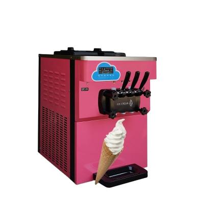 China Commercial Table Top Three Commercial Flavors With Compressor Ice Cream Machine For Sale for sale