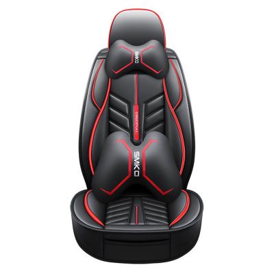 China Sports Five-Seater Factory PU Car Easy Clean Leather Luxury General Seat Cover for sale