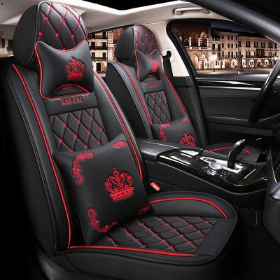 China Hot Selling Five-Seater Sports Car Cheap Universal Leather Seat Cover Suitable For Most Cars for sale