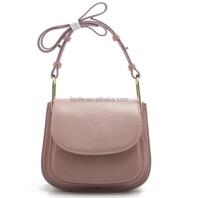 China Fashion Lovely Girls GENUINE LEATHER Genuine Leather Bag Pink Cross - Body Bag Sling Bag for sale