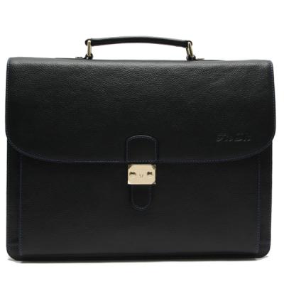 China GENUINE LEATHER Leather Messenger Bag Men Office Fashionable Bags Used Briefcases With Metal Button for sale