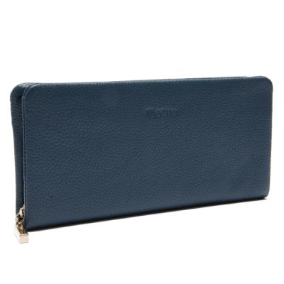 China Stylish Feature Pebble Grain Casual Stylish Zipper Wallet Leather Case For Lady for sale