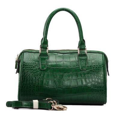 China 2015 buckle handle S461-A2383 green crocodile leather bag korea designer handbag wayuu mochila woman bags national brand bag OEM for sale