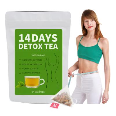 China Low-Fat High quality 7/14/20/28 days OEM herbal slimming green tea flat tummy tea for sale