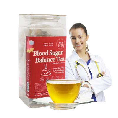 China Herbal tea OEM natural herbal blood sugar balance tea for diabetes lower high blood pressure for sale