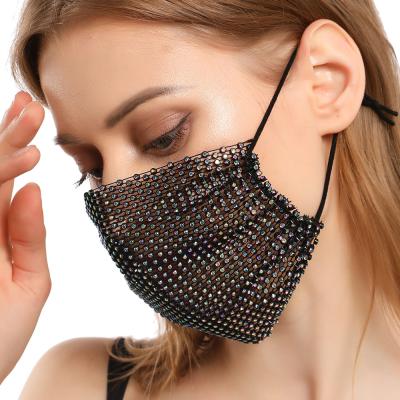 China The Other American Fashion Design Sequin Face Mask Girls Multicolor Sparkly Glitter Reusable Party Face Mask for sale