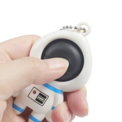 China Push Key Chain Toy Simple Dimple Keychains Mini Educational Hand Poppings Funny Relaxing Sound Bubble Shaky Person Keyring for sale