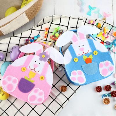 China Creative Felt Cute Rabbit Easter Decoration For Gift Toys Easter Decor Basket Bag for sale