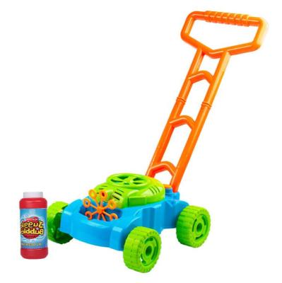 China Ourdoor Toy Bubble Mower Toddlers Kids Summer Push Toys Lawn Games Outdoor Birthday Toy Gifts Bubble Blower Machine For Children's Day for sale