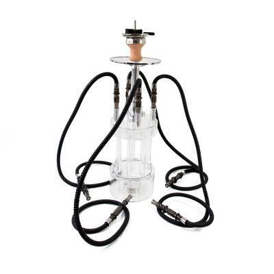 China China Shisha Hookah Acrylic Base 4PCS Hose Shisha Hookah Accessories For Home And Cafe Led Large Lightweight Shisha Hookah for sale