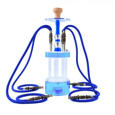 China Light Smoking Set New Style Hookah Kit LED Shisha Hookah Wookah Cup With 4 Base Acrylic Hose And Aluminum Stem for sale