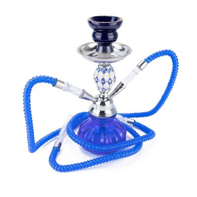 China Aluminum Wholesale Arabian Hot Sales Hookah Double Pipe Hookah Luxury Shapes Hookahs for sale