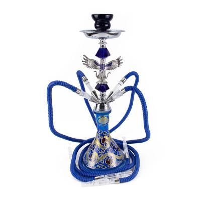 China Shisha Tool 4 Hose Glass Bottle Shisha Smoking Hookah With Tube Black Yellow Red Colorful Custom Hookah for sale