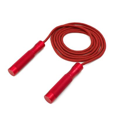 China Custom Anti-winding OEM ODM Logo Printing Adjustable Jumping Jump Ropes Colored Aluminum Weighted Jump Rope for sale