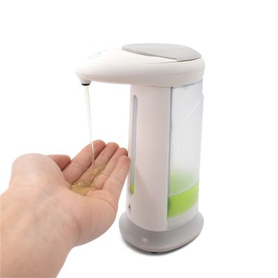 China Foam 400ml Dry Battery Plastic Infrared Motion Sensor Holder ABS Desktop Liquid Soap Dispenser Touchless Plastic Automatic Soap Dispenser for sale