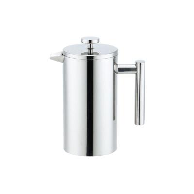 China WITH LID 304 Grade Stainless Steel French Press Double Wall Insulated French Coffee Press Coffee Maker for sale