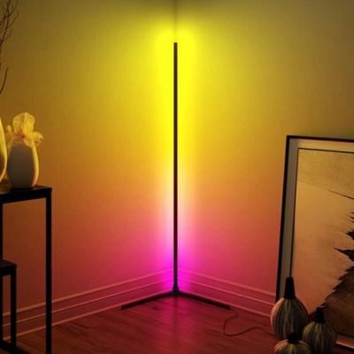 China Nordic High Quality Remote Control Tripod Stand Modern Smart Corner RGB Led Floor Lamps For Living Room for sale