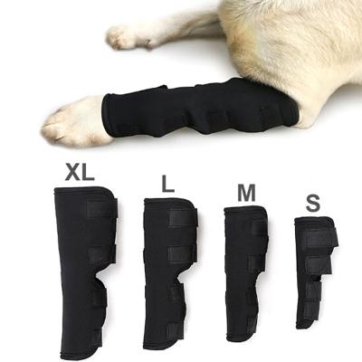 China High Quality Soft Pet Knee Surgery Recovery Sleeve Brace Pet Leg Protector Heal Surgical Knee Brace Dog Injury Protector for sale