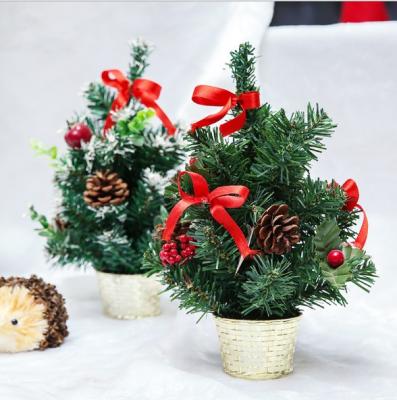 China PVC Christmas Decoration Tree Christmas Party Ornaments Mini Table Top Christmas Tree for sale