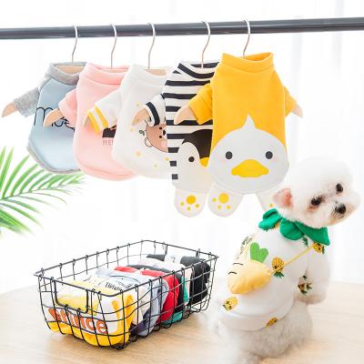 China Viable Cartoon Printing Puppy Autumn Winter Cat Cute Sweaters Pet Clothes Dog Hoodie for sale