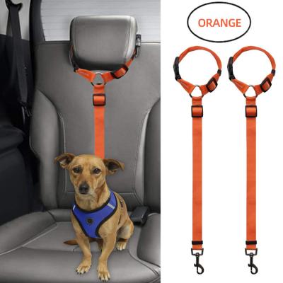 China Custom Wholesale Custom Adjustable Pet Car Seat Belt Dog Safty Car Seat Belt Safety Rope Pet Car Leash for sale