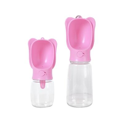 China Custom Logo Plastic New Design Outdoor Non-automatic Portable Travel Drinking Portable Dog Water Bottle for sale