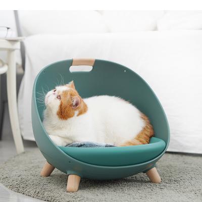 China New Multifunctional Stylish Waterproof Cat Round Pet Bed Non Slip Dog Beds for sale