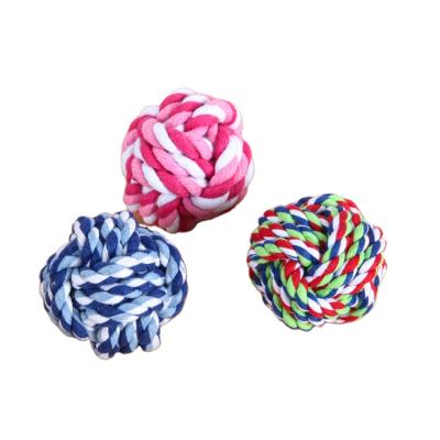 China Viable Durable Interactive Rope Ball Cat Dog Pet Toys Interactive Toy Rope Chewing Toy for sale