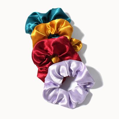 China Wholesale Good Quality Hair Accessory Hair Ties Women Silk Scrunchies For Ponytail Holder for sale