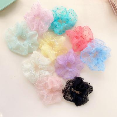 China Wholesales Cute Fashion Women Hair Accessories Organza Scrunchies for sale