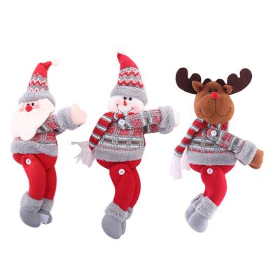 China Popular Christmas Gift Christmas Decoration Elf Snowman Stuffed Plush Christmas Elf Curtain Buckle for sale