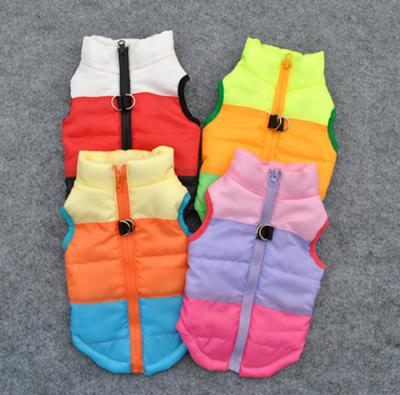 China Viable Warm Dog Vest Style Dog Vest Colorful Winter Coat for sale