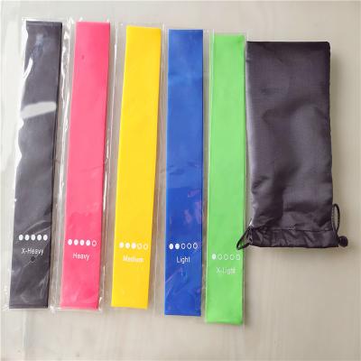 China 2020 Home Exercise/Yoga 5pcs Home Yoga Resistance Bands Nature Latex Fitness Bands For Sports Elastic Gymnastic Bands for sale