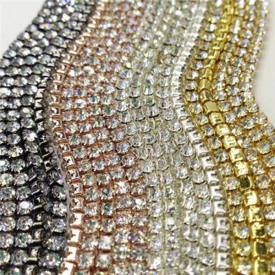 China Environmental Friendly Wholesales Crystal Fancy Stone D-cup Chain SS8/SS10/SS12/SS16 for sale