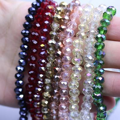 China Wholesales Environmental Friendly Crystal Beads Glass Beads 4mm Roudelle Beads for sale