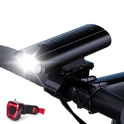 China Outdoor Cycling / Night Riding 1000 Lumens Usb Rechargeable Front Tail Light Waterproof Led Bicycle Bike Light Set Bike Accessories for sale