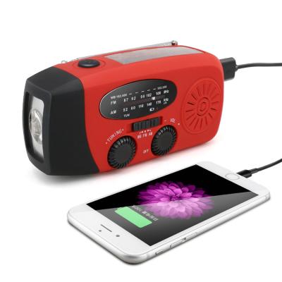 China PORTABLE Solar Am/Fm/Noaa Hand Crank Led Flashlight Self Powered Weather Radio for sale