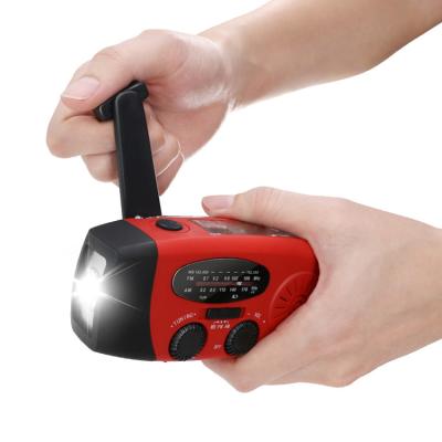 China PORTABLE Am/Fm Noaa Time Multifunctional Pocket Solar Powered Radio With Power Bank for sale