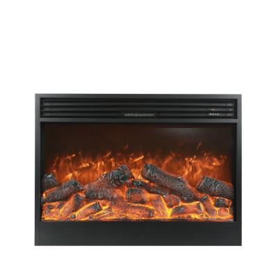 China Classic Beveled Edge 1020mm Mantel Wood Fireplace With Simulation Charcoal LED Fire Electric Fireplace for sale