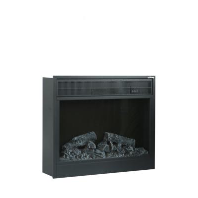 China Classic 750mm Wall Insert Recessed Fireplace Faux-Charcoal Two Heating Levels 750-1500W With LED Lights Electric Fireplace for sale