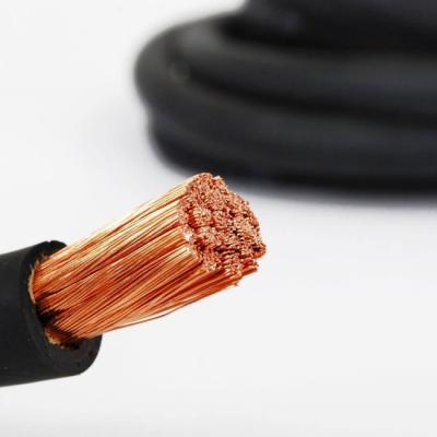 China Welding Machine 50mm Black Copper Rubber Welding Cable for sale