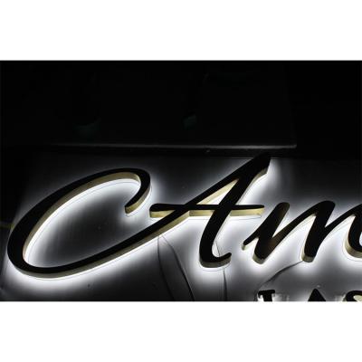 China Branding indoor and outdoor back illuminated wall lights LED characters decoration back illuminated advertising signs for sale