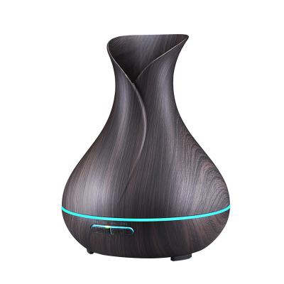 China Baby Portable Wooden Aroma Car Grain Humidifier Ultrasonic Air Mist Diffuser for sale